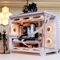 航嘉S960暴风雪S920无立柱S980海景房机箱电脑台式机游戏matx白色