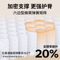梦神席梦思床垫椰棕20cm厚独立弹簧床垫十大名牌护脊硬垫