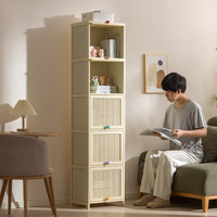 收纳柜客厅多层翻盖零食储物柜多巴胺儿童玩具置物柜子缝隙柜书柜