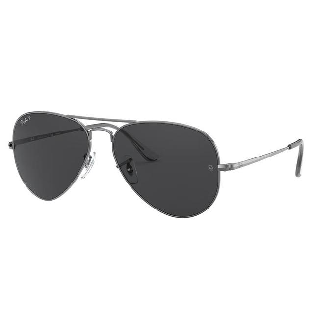Ray-Ban 墨镜偏光飞行员太阳眼镜防紫外线男女开车专用0RB3689（深黑色镜片58尺寸）