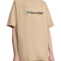 : CHOCOOLATE女装落肩t恤春季休闲运动潮流多色半袖1703XSI