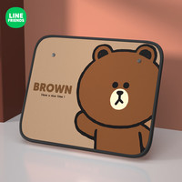 途喜 LINE FRIENDS 汽车椅背防踢垫 Drawing BROWN款(单片)时尚款