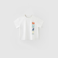 巴厘小猪(BALIPIG)亲子装短袖夏装一家三口母子款父女装宝宝衣服中大童上衣 雪山白(儿童款) 130 cm