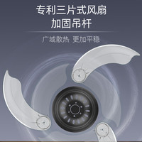 飞利浦风扇灯吊扇灯餐厅卧室全光谱Ra95高显led灯具 羽洛白色28W+36W【直流正反转】