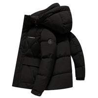 雪中飞 SNOWFLYING秋冬新款男士休闲防风保暖工装大口袋立领连帽羽绒服 |8056