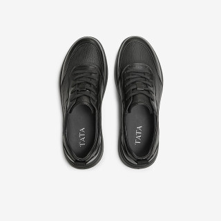 他她 2025秋舒适百搭休闲男鞋QGX01CM5 黑色 41