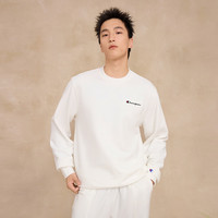 Champion冠军加绒圆领卫衣秋季复古运动风刺绣上衣保暖 M