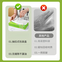 京迭一次性手套TPE加厚无异味盒装厨房家务餐饮烘焙手套 一次性tpe手套【L码】 100只/盒