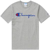 【品牌】短袖女夏季T恤撞色刺绣草写Logo宽松