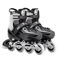 VOKY 儿童轮滑鞋套装 墨影黑头盔护具背包