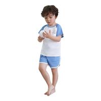 ibaby/英伦宝贝奈娃儿童睡衣夏季短袖款速干棉家居服宝宝套装【清仓】A 【儿童款】速干短袖套装-可爱NEVER 90码