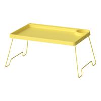 宜家(IKEA)BRUKSVARA布瓦拉餐架折叠桌电脑厨房多功能置物架 黄色床用餐架