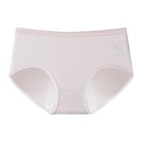 雅鹿女士内裤女纯棉裆夏季透气中腰大码女式日系简约少女生三角短裤头 新疆棉抗菌4条 M 75-95斤