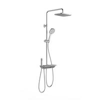 九牧（JOMOO）淋浴花洒套装钢琴键双增压大顶喷除垢喷头镀铬36646-871/1B-1