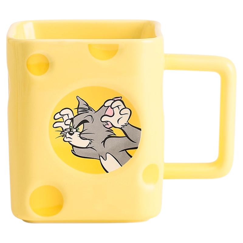 【天猫u先】会员精选 猫和老鼠方形奶酪杯-单杯不带勺