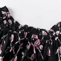 时尚印花衬衫女2024年夏款气质优雅雪纺上衣