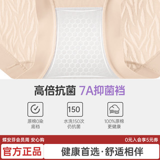 蝶安芬高腰收腹内裤女抑菌纯棉裆无痕收腹塑形提臀短裤春夏 XL