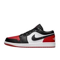 NIKE 耐克 Jordan Air Jordan 1男式黑红脚趾复古低帮运动休闲鞋