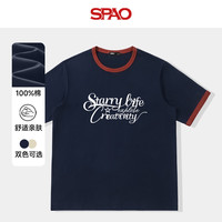 SPAO 纯棉 男士T恤
