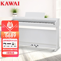 KAWAI KDP系列 KDP120GW 电钢琴 88键全配重键盘 白色 琴凳礼包