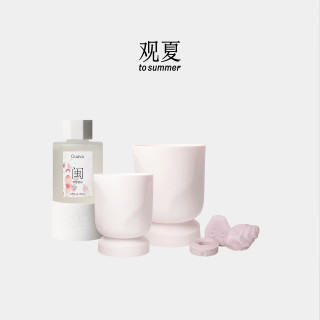 观夏室内香薰蜡烛香氛 闽南甜芭乐苏州甜茶香调 陶瓷蜡烛250g