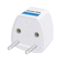 腓立比转换插头三角插座器美规转接头欧标德标英规口圆头国际日标三孔 欧标