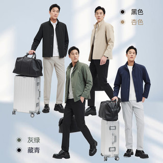 七匹狼男装立领夹克外套2025春秋季易打理防泼水休闲百搭上衣 211(灰绿)-1092 195/108A/XXXXXL