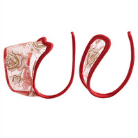 纪娅芙 男女均可使用隐形C字裤网纱蕾丝情侣内裤套装 D077红侣款