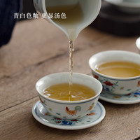 2.8亿大明成化斗彩鸡缸杯喝茶杯高级仿古玩功夫茶具手绘主人单杯
