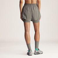 二合一运动短裤女装夏季adidas阿迪达斯Stella Mc IB6824 深灰