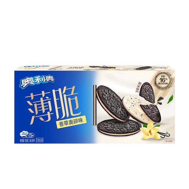 今日必买：奥利奥 薄脆 香草奥碎味 饼干 190g×1盒