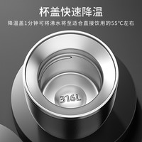 316L不锈钢保温杯带杯盖快速降温大容量1000ml男女水杯子2024
