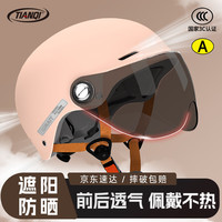 移动端、京东百亿补贴：天骑 TQ201 电动车头盔 新国标 半盔