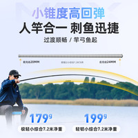 创威凌天非凡大师极轻小综合钓鱼竿超轻超硬碳素鲫鱼竿手杆台钓竿