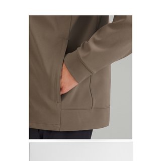 1h可退 日潮跑腿Lululemon露露乐蒙 夹克Nomad休闲运动海军蓝外套