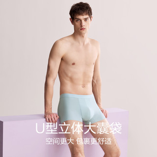 红豆男士无痕内裤纯棉抗菌裆透气四角短裤速干薄款大码男生平角裤 170/78A