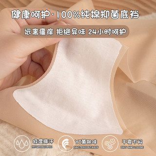 雅鹿2025女士内裤无痕冰丝凉感夏季薄款纯棉抑菌裆女生三角裤 2XL