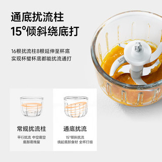 PLODON浦利顿辅食机 婴儿打泥机宝宝多功能小型料理机辅食搅拌机 双杯生熟分杯 6叶刀头 「单杯单刀」
