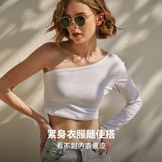 MIMI FANTASY防滑无肩带内衣女内搭无痕隐形小胸抹胸文胸不掉薄款