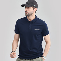 Columbia哥伦比亚T恤男短袖2025春夏户外舒适休闲翻领POLO衫 XXL