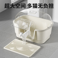 考拉胖胖猫砂盆全封闭式超大号防带砂沙厕所除臭防外溅一体式特大