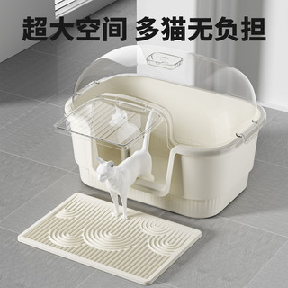 考拉胖胖猫砂盆全封闭式超大号防带砂沙厕所除臭防外溅一体式特大