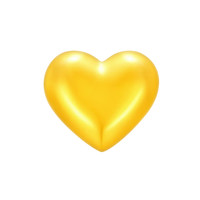 足金金豆中银亿金足金9999爱心1g收藏寓意精美