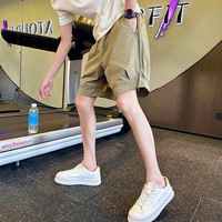 拓奈 美式直筒透气速干 咖啡 3XL 男士休闲短裤