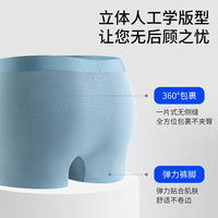 马克华菲内裤男生纯棉无痕春秋季款宽松平角裤头男士透气四角短裤 黑色+灰色+咖色 2XL