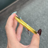 【活动专属】IBELOVE 足金999 古法泥鳅背黄金手镯经典简约808