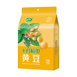 十月稻田 东北黄豆1kg粗粮杂粮可打豆浆大豆可生豆芽2斤真空包装