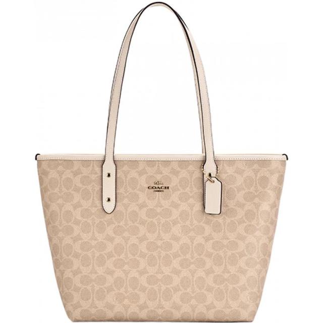 COACH 经典标志CITY30老花拉链托特包