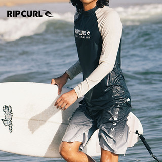 澳洲RIPCURL长袖水母衣男速干防晒防uv分体泳衣冲浪服浮潜潜水服 XXL