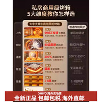大宇(DAEWOO)大犀牛电烤箱商用烘焙2025风炉蒸烤箱披萨私房大容量 大犀牛风轮-奶白 4盘